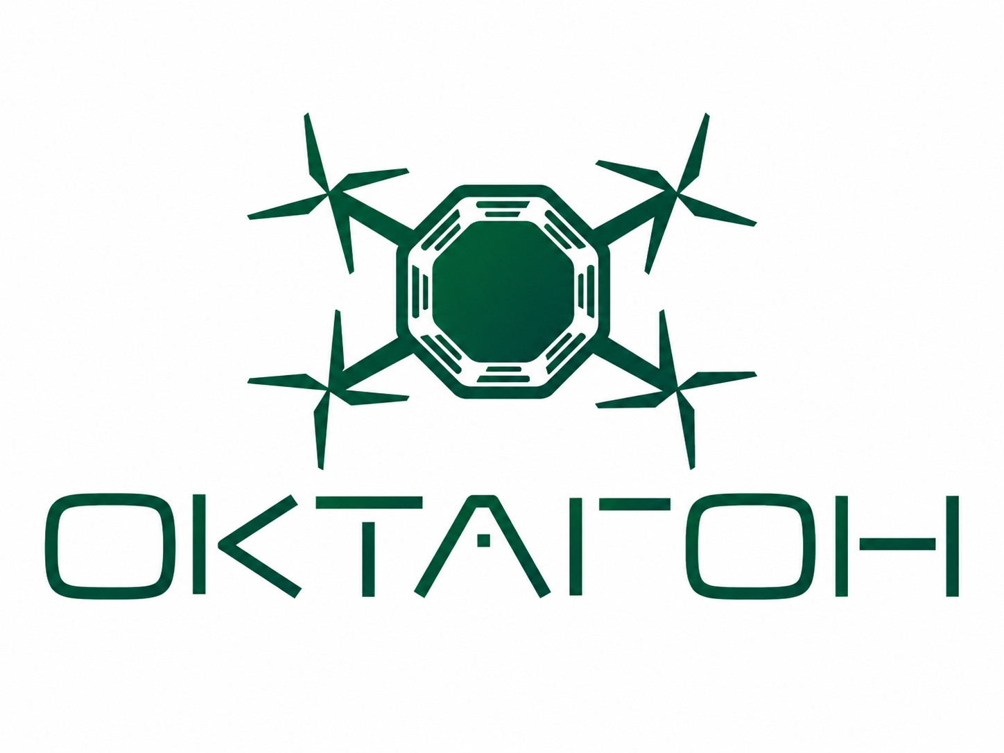 Логотип школы БПЛА «Октагон»