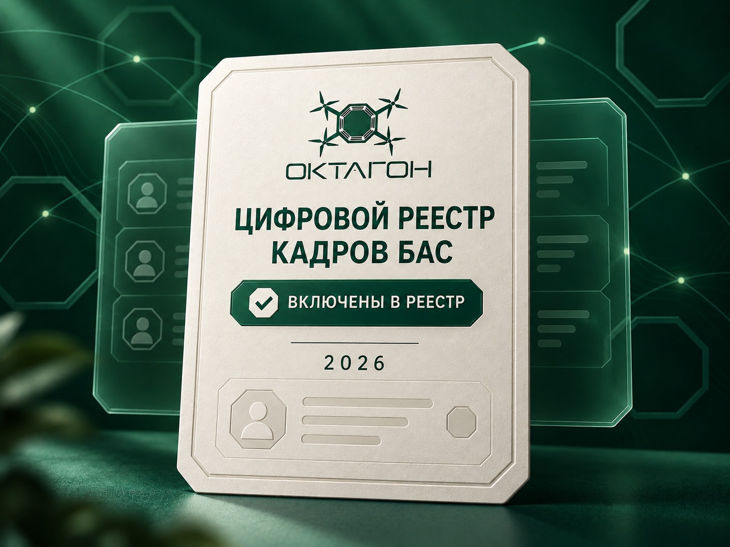 Включение в цифровой реестр кадров БАС — 2026